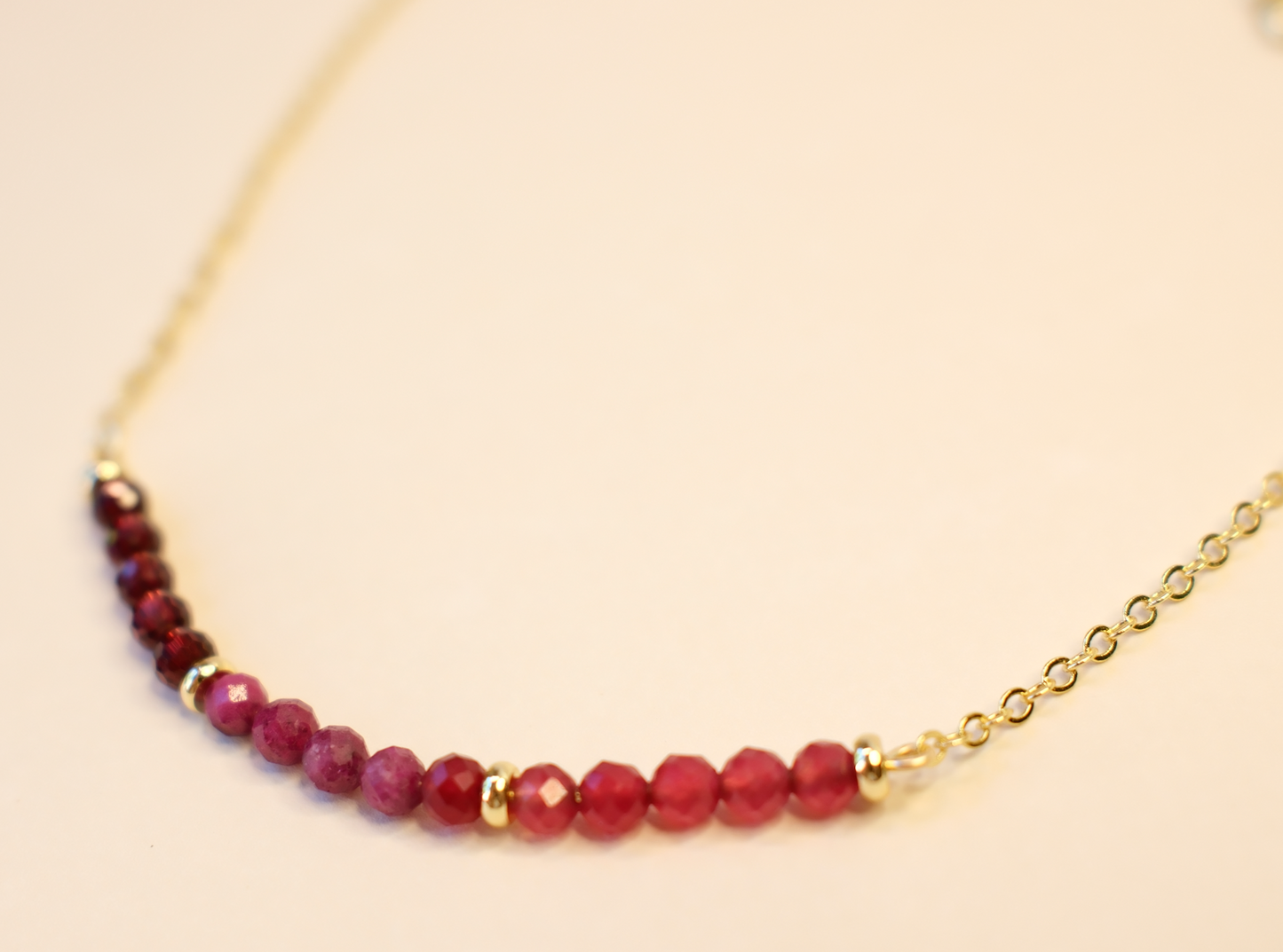 Ruby Trilogy Necklace