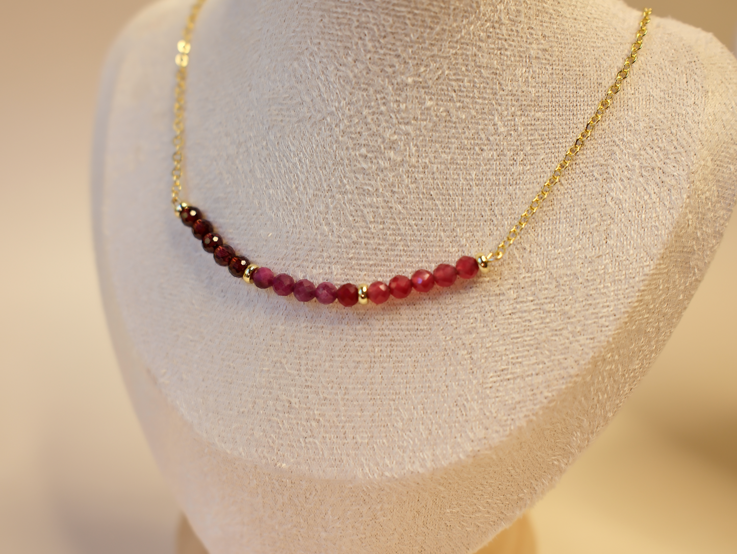 Ruby Trilogy Necklace