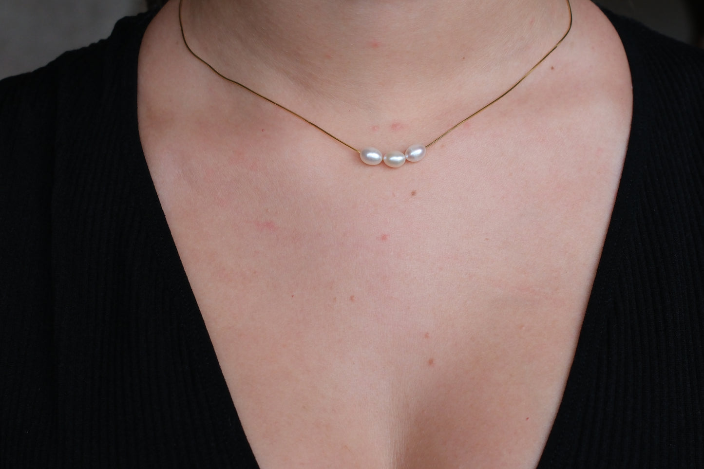 Trio Pearl Necklace