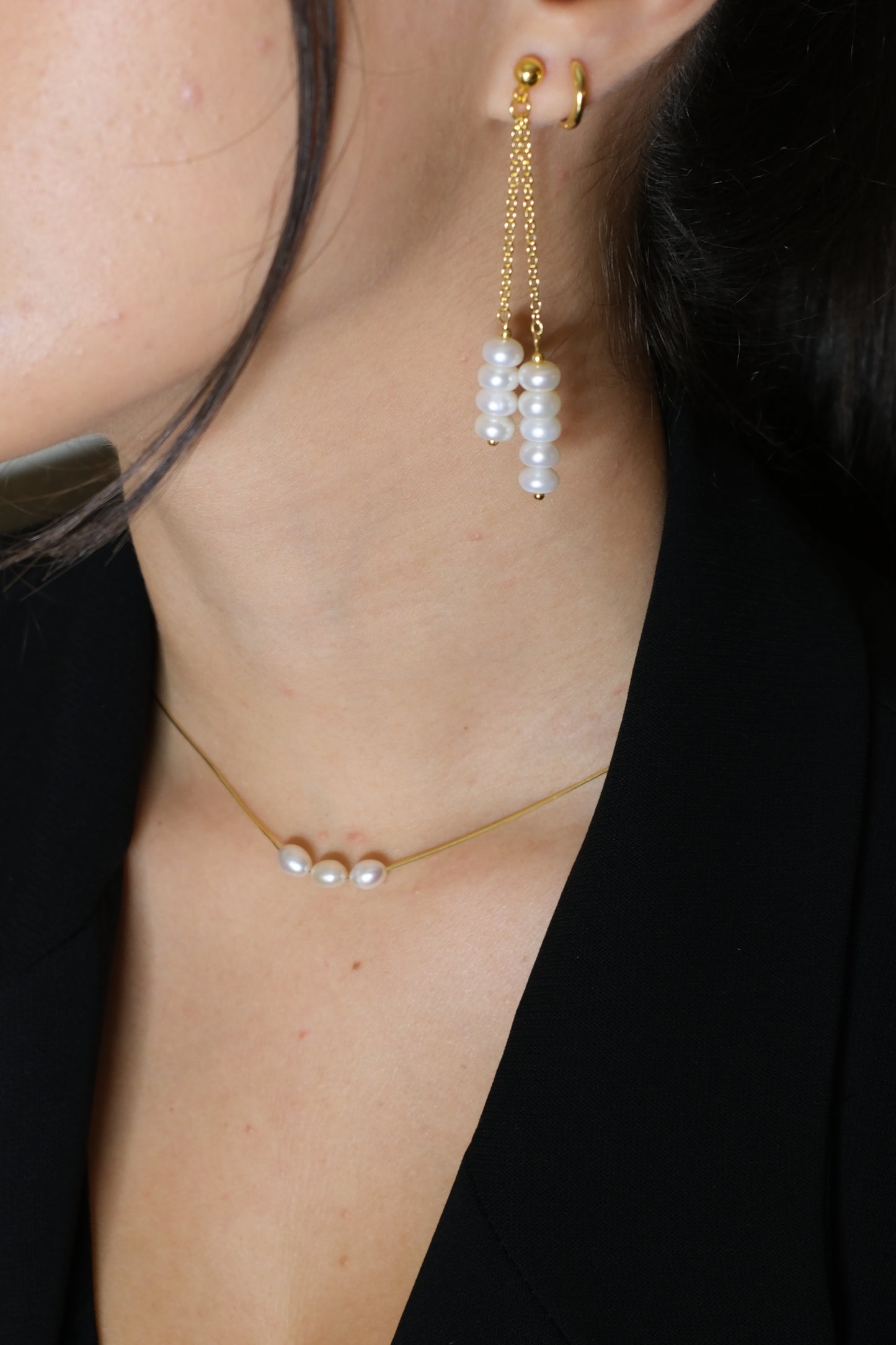 Trio Pearl Necklace