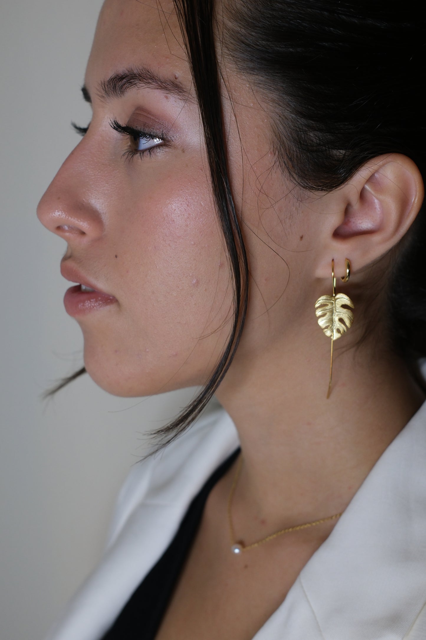 Monstera Leaf Earring