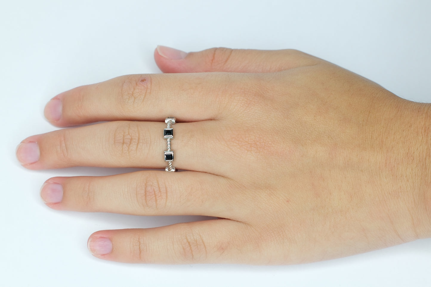 Geometric Silver Ring