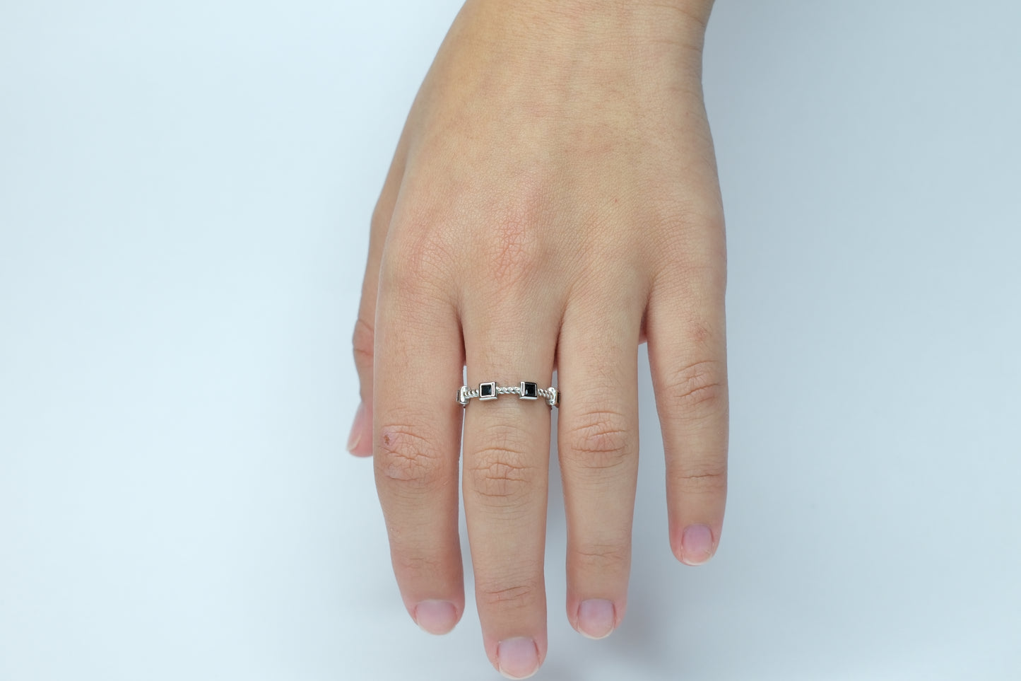 Geometric Silver Ring