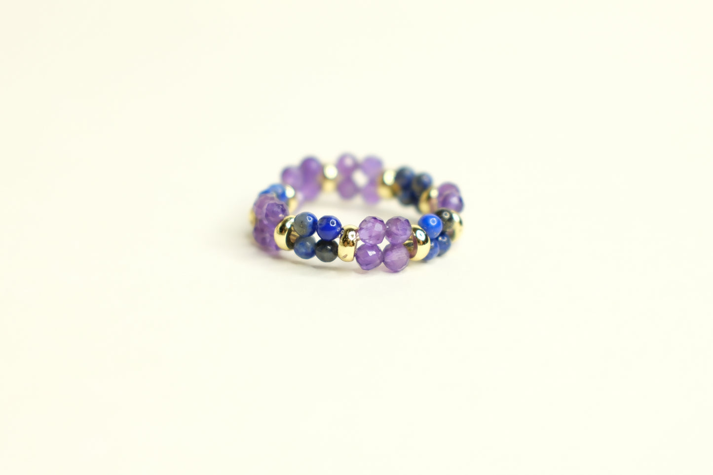 Amethyst and Lapis Lazuli Ring