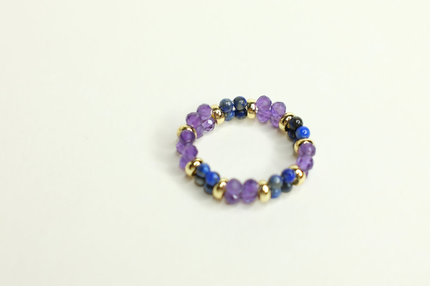 Amethyst and Lapis Lazuli Ring