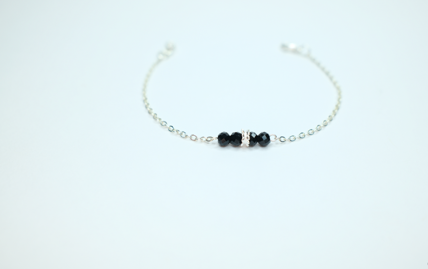 Silver and Onyx Bracelet