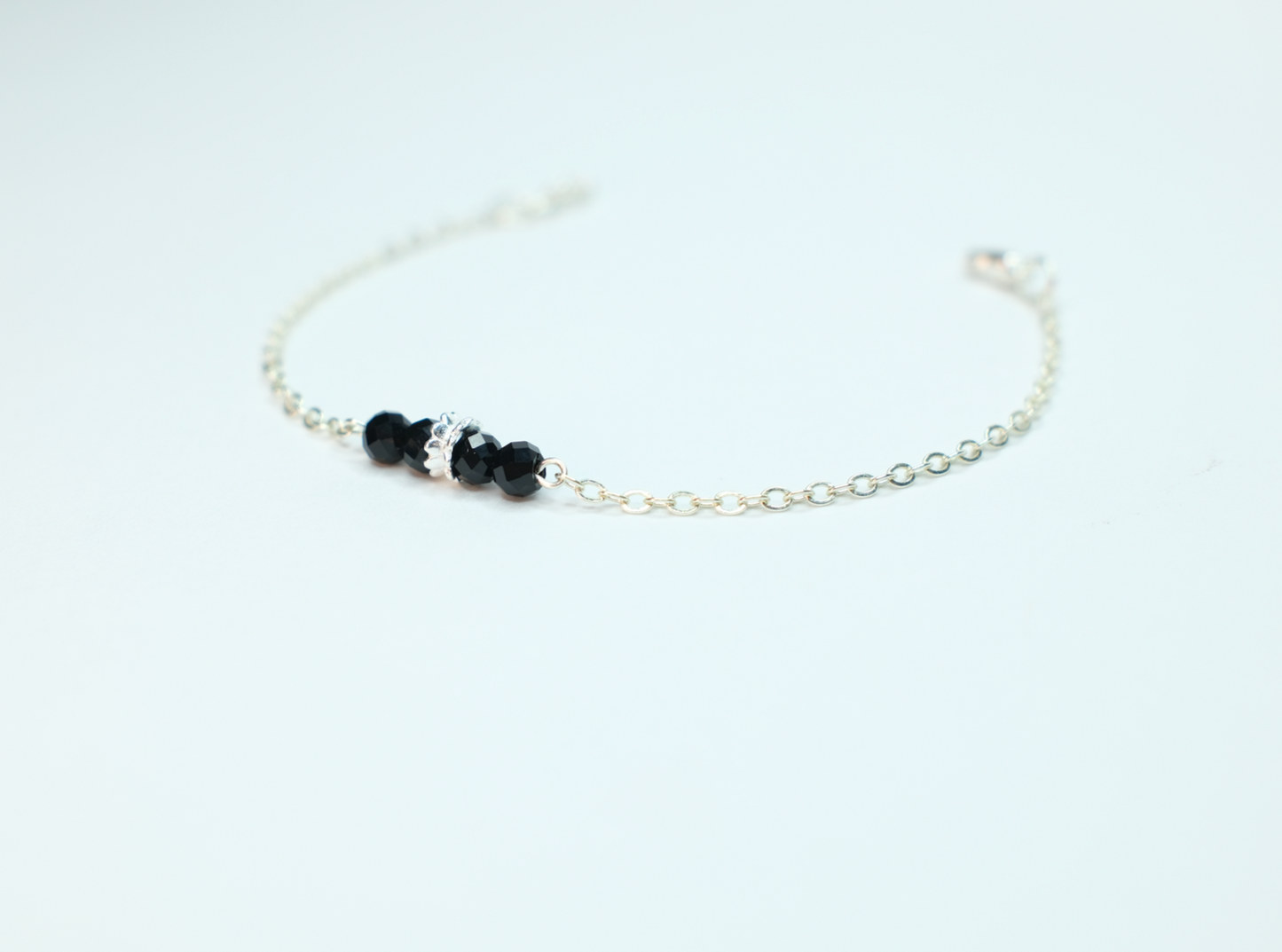 Silver and Onyx Bracelet