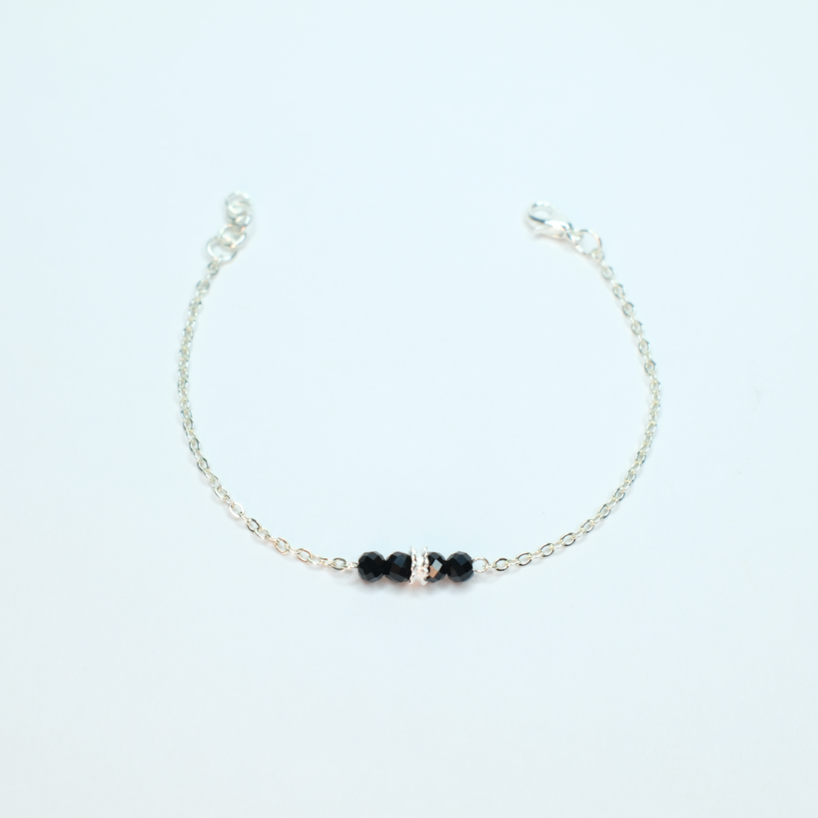 Silver and Onyx Bracelet