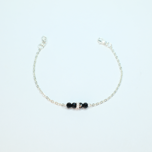 Silver and Onyx Bracelet