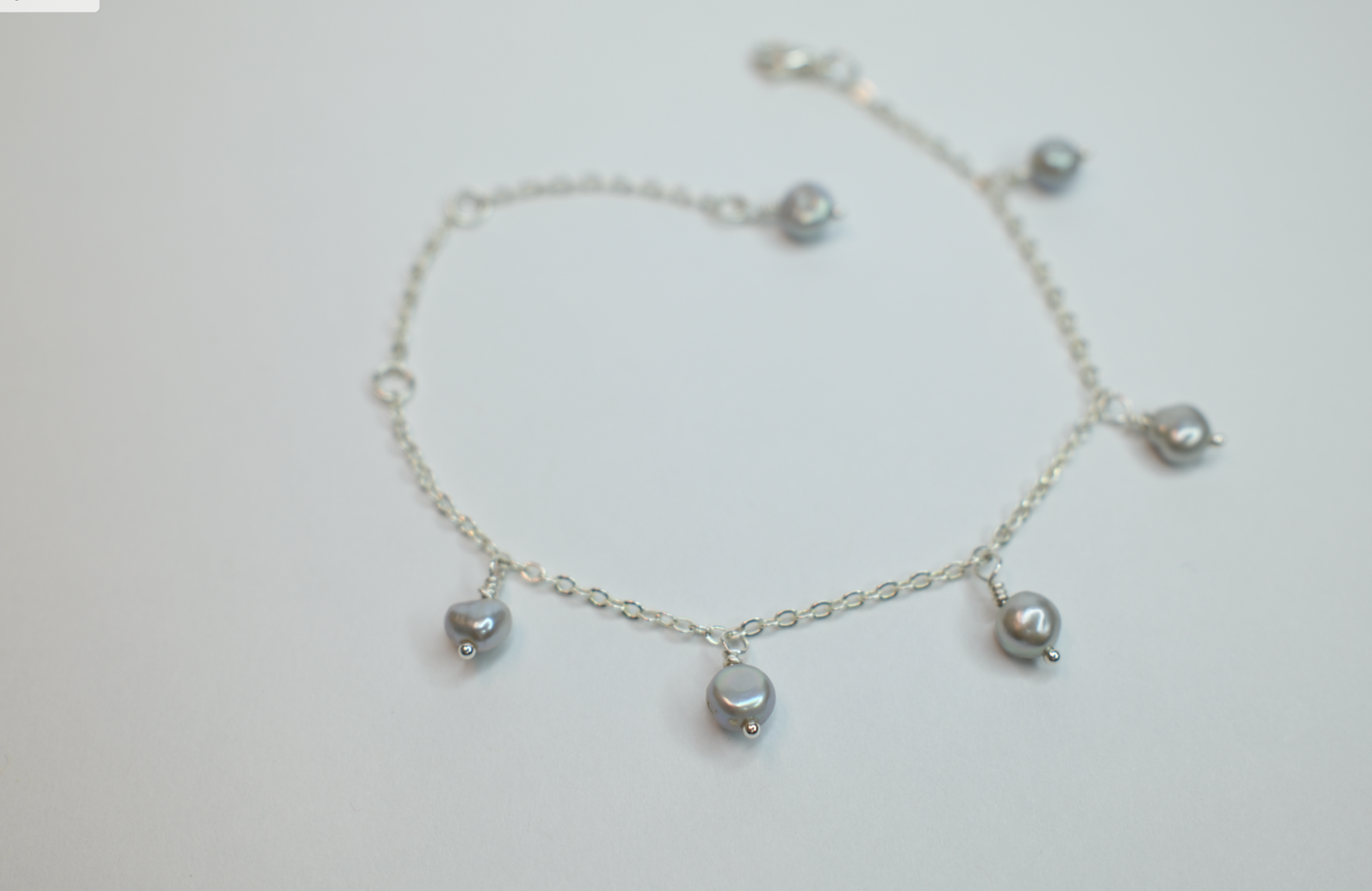 Silver Bracelet with pearls - Luna's collection